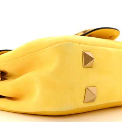 Valentino Garavani Nappa Stud Sign Shoulder Bag Bright Lemon 8 of 11