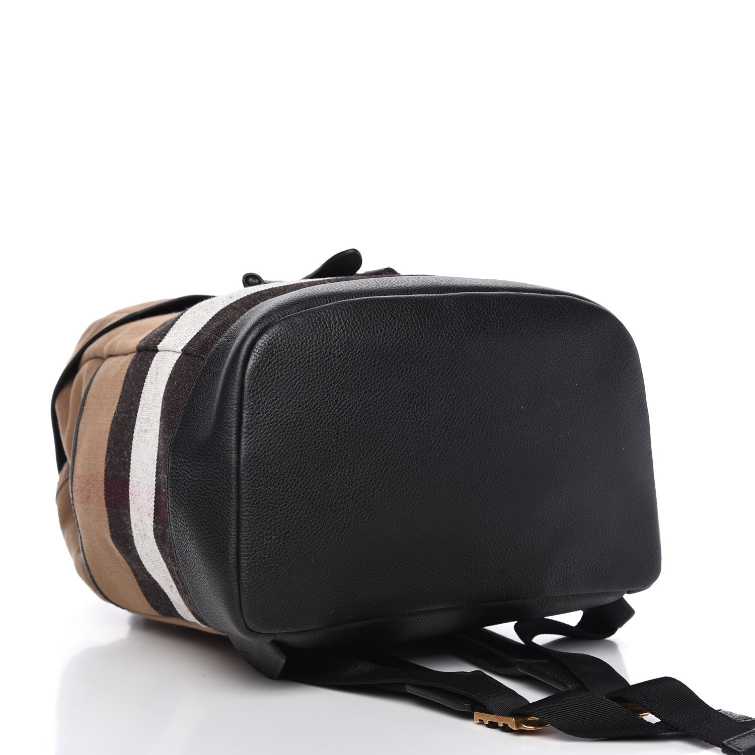 Burberry Canvas Mega Check Drifton Backpack Black 4 of 9