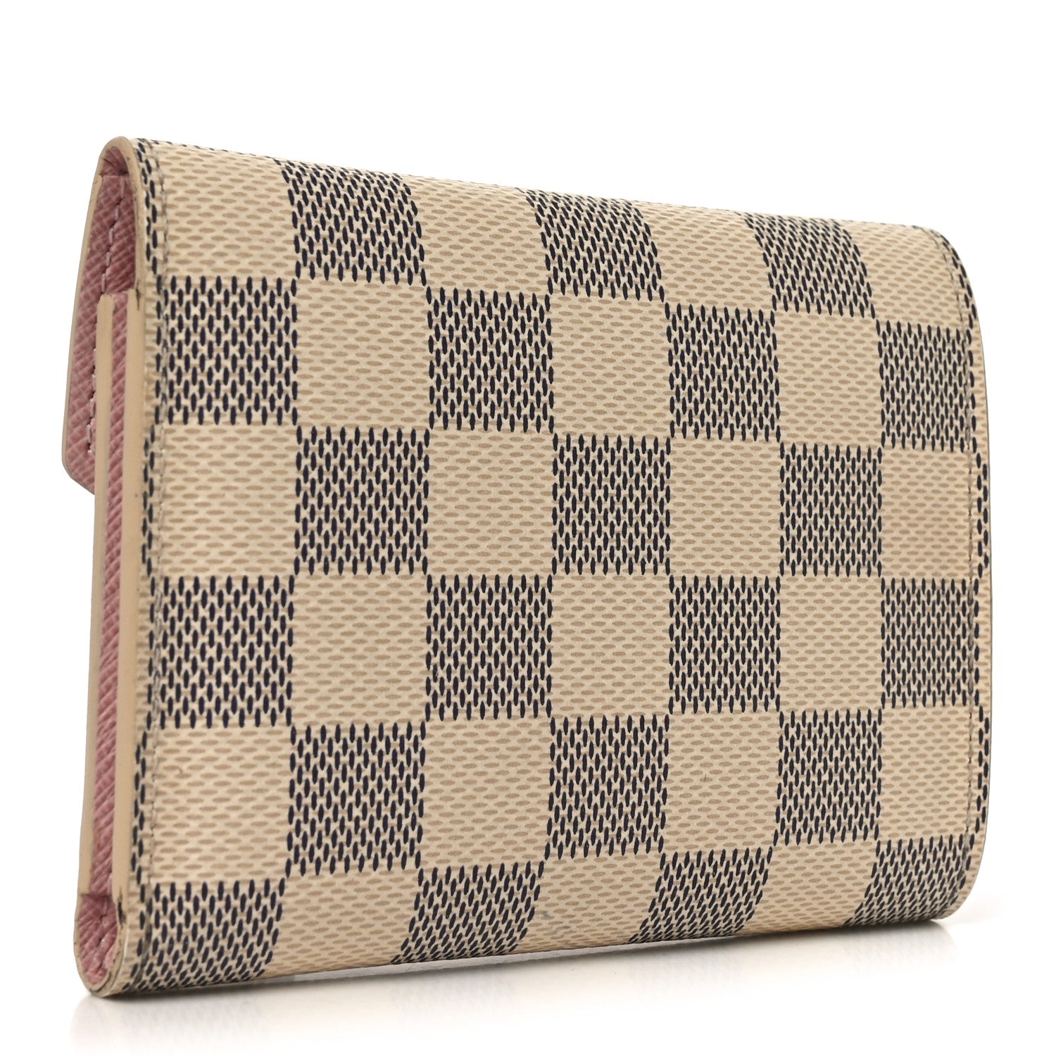 Louis Vuitton Damier Azur Victorine Wallet Rose Ballerine 3 of 6