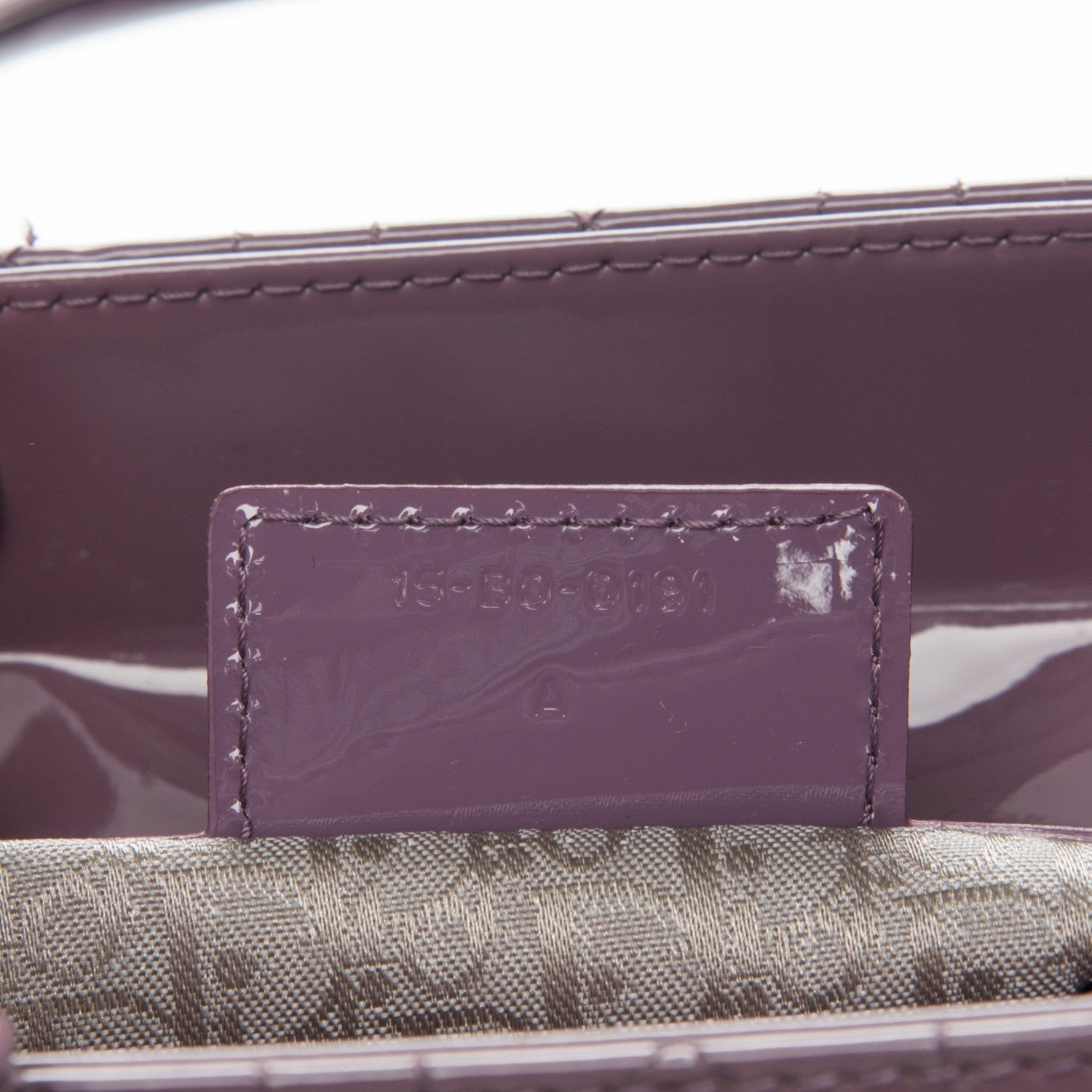Christian Dior Patent Cannage Medium Lady Dior Purple 7 of 7