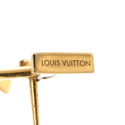 Louis Vuitton Metal LV Iconic Earrings Gold 4 of 6