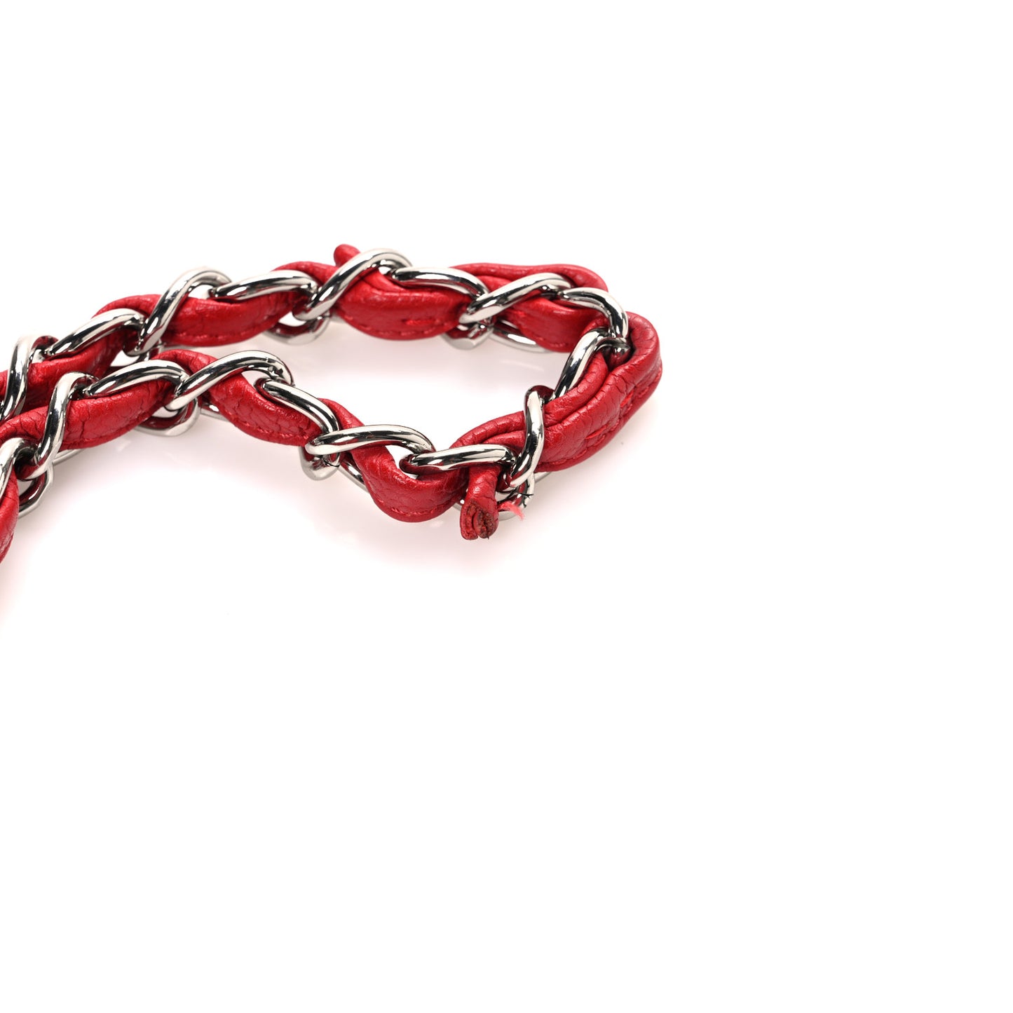 Caviar Quilted Jumbo Double Flap Red