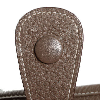 Hermes Taurillon Clemence Evelyne III GM Etoupe 8 of 17