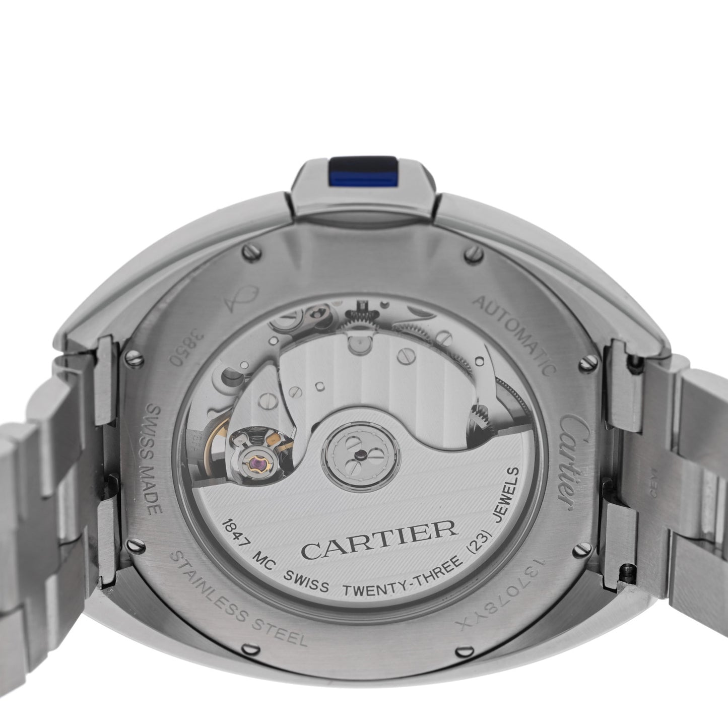 Stainless Steel 40mm Cle De Cartier Automatic Watch