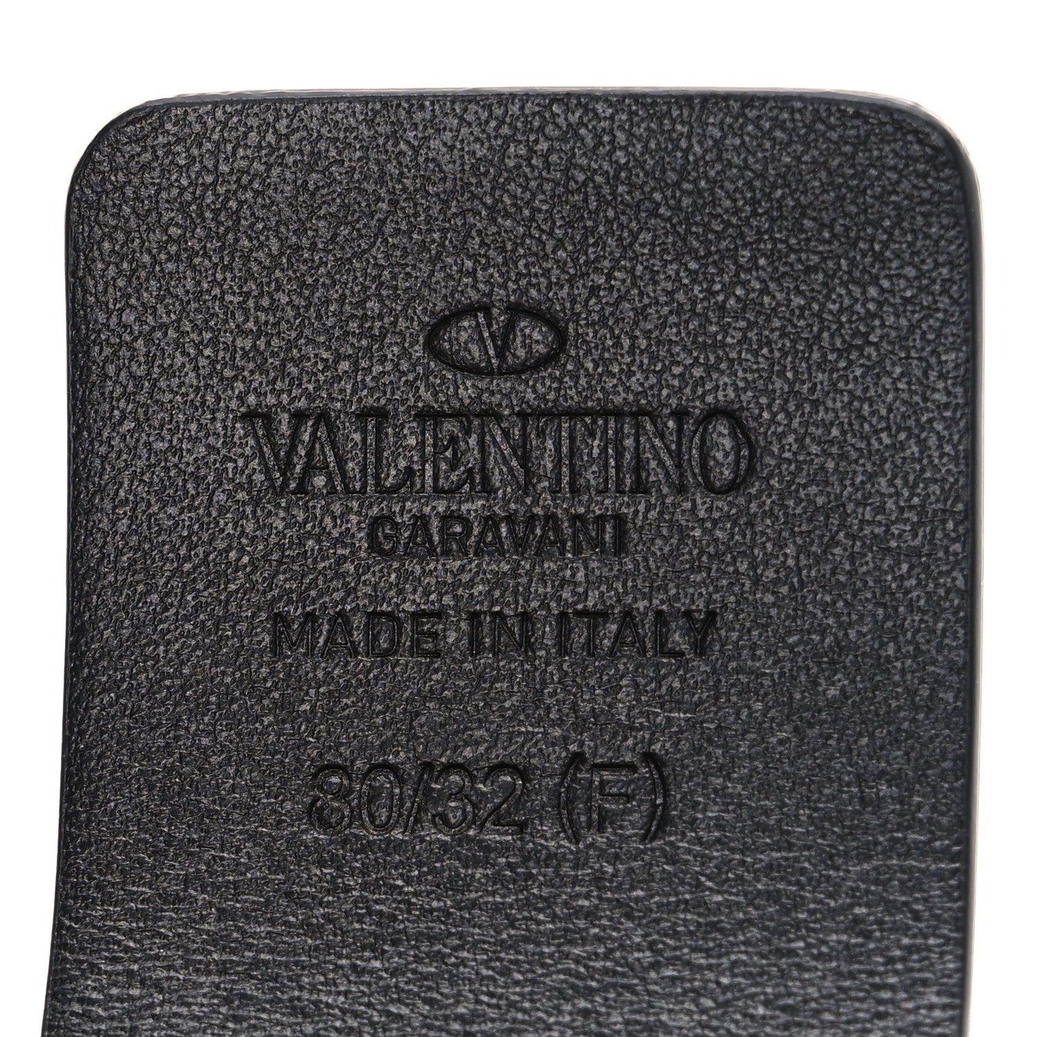 Valentino Garavani Glossy Calfskin Monochrome 40mm VLogo Belt 80 32 Black 5 of 5