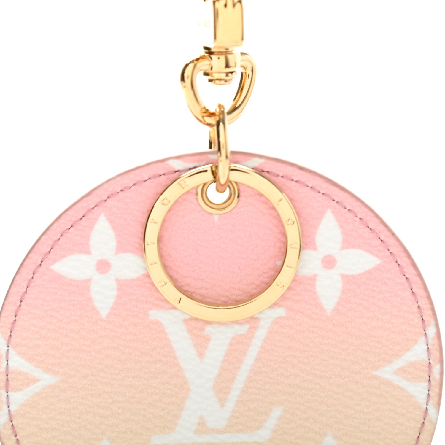 Louis Vuitton Monogram By The Pool Illustre Bag Charm Key Holder Light Pink 3 of 3