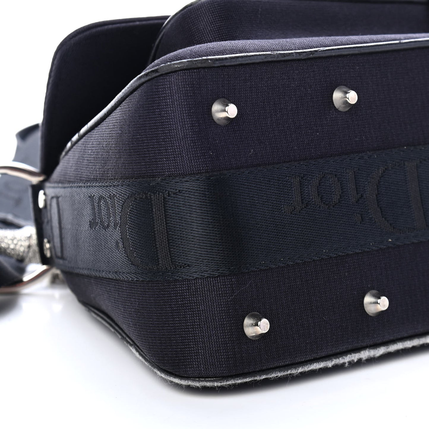 Silk Jersey Crystal Hardcore Clutch Black