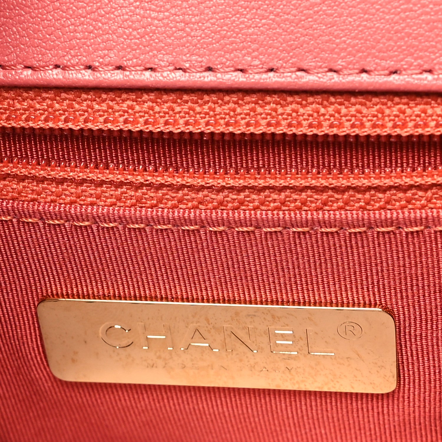 Chanel Lambskin Quilted Small Chain Infinity Top Handle Flap Pink 6 of 11