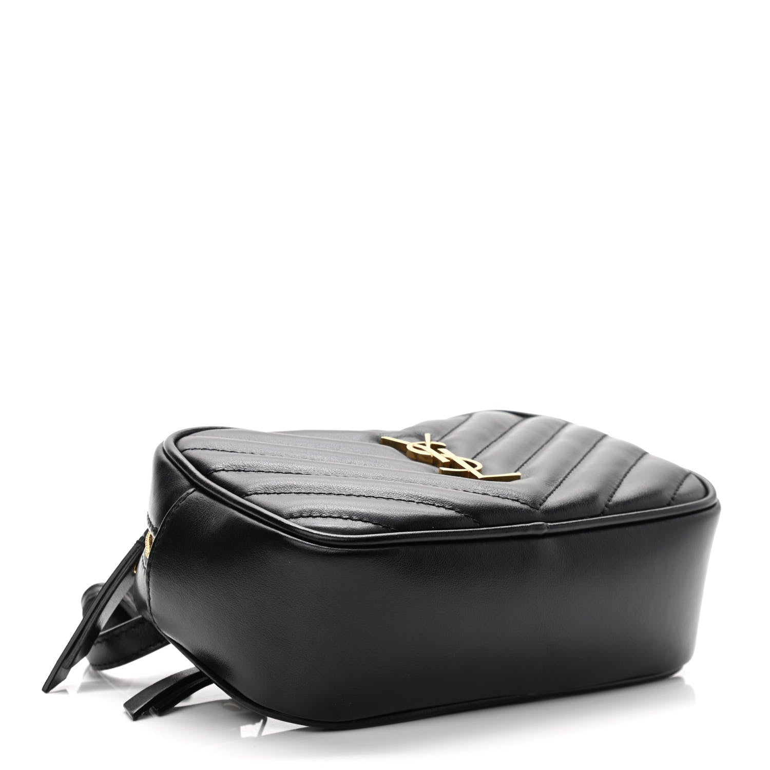 Saint Laurent Calfskin Matelasse Monogram Lou Belt Bag Black 4 of 10