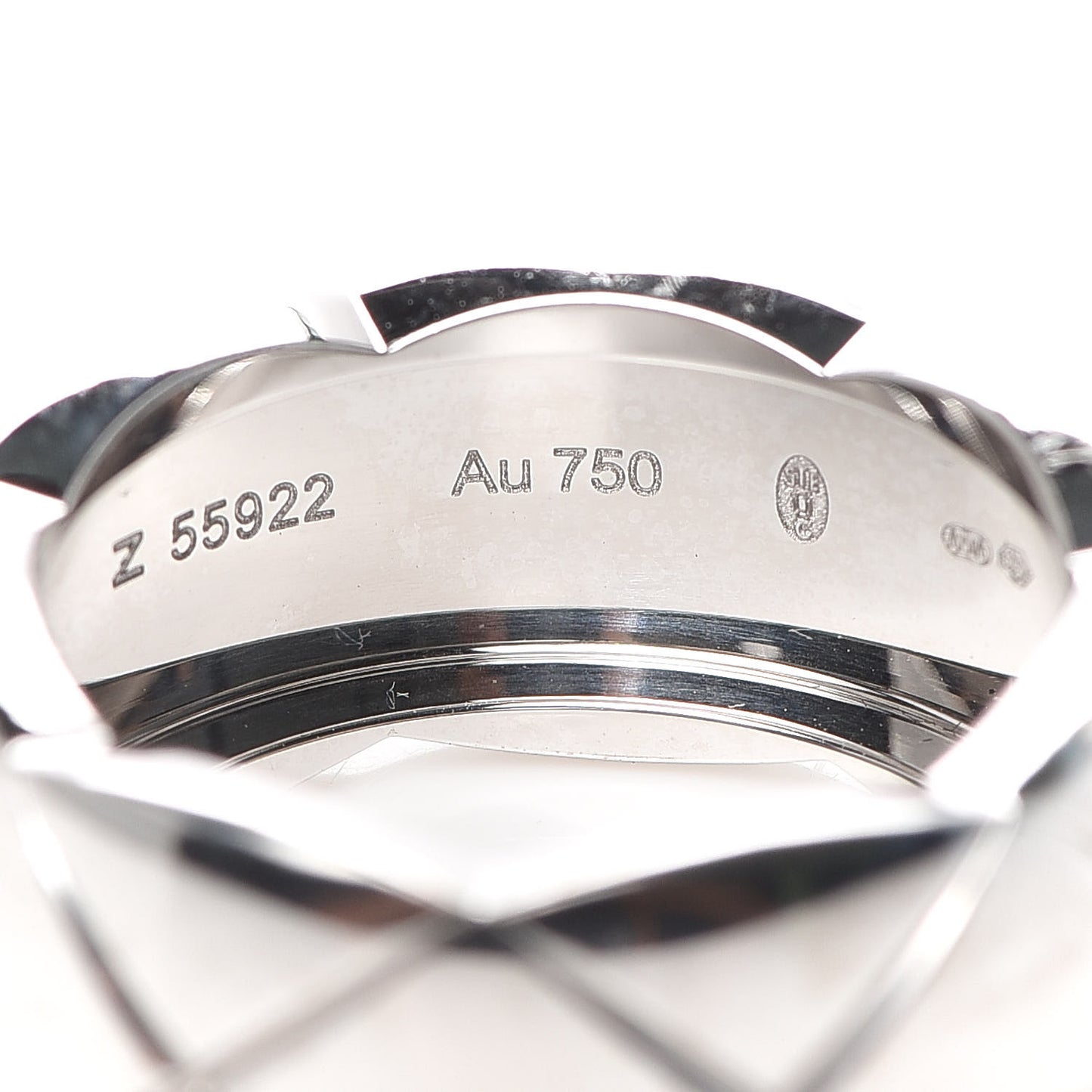 18K White Gold Large Coco Crush Ring 63 10.25