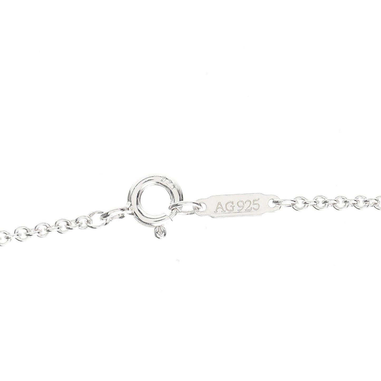 Sterling Silver Tag Chain Necklace