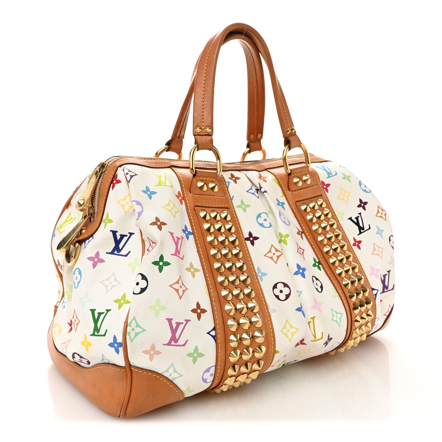 Louis Vuitton Monogram Multicolor Courtney GM White 3 of 10
