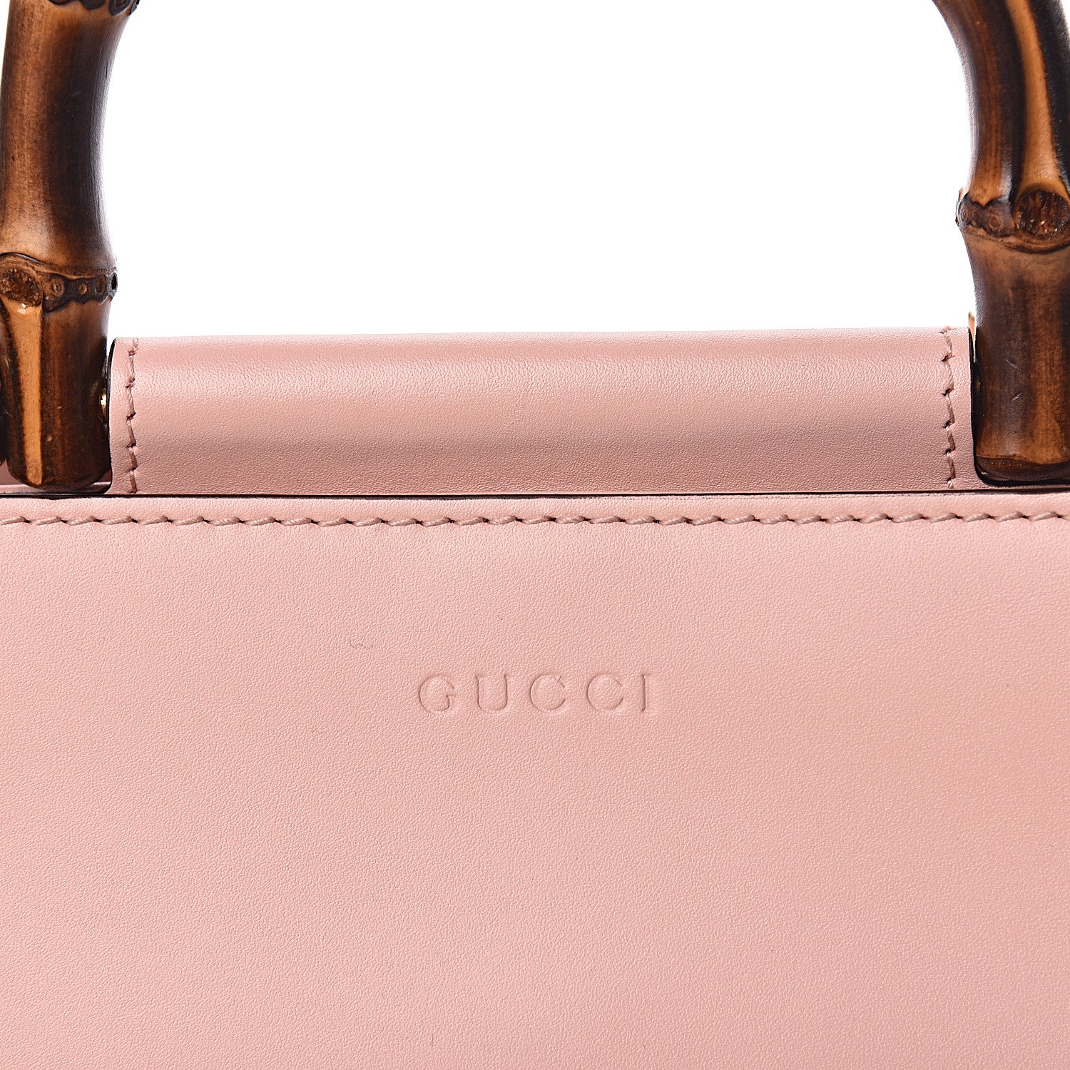 Gucci Nappa Bamboo Web Mini Nymphaea Top Handle Bag Perfect Pink Mystic White 16 of 16