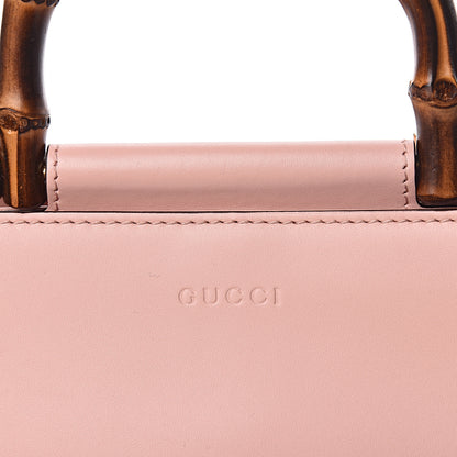 Gucci Nappa Bamboo Web Mini Nymphaea Top Handle Bag Perfect Pink Mystic White 16 of 16