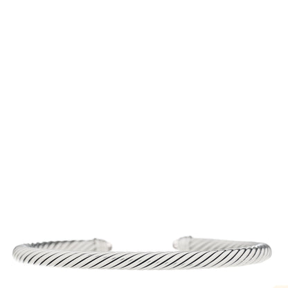 David Yurman Sterling Silver Diamond Morganite 5mm Cable Classics Bracelet 2 of 3