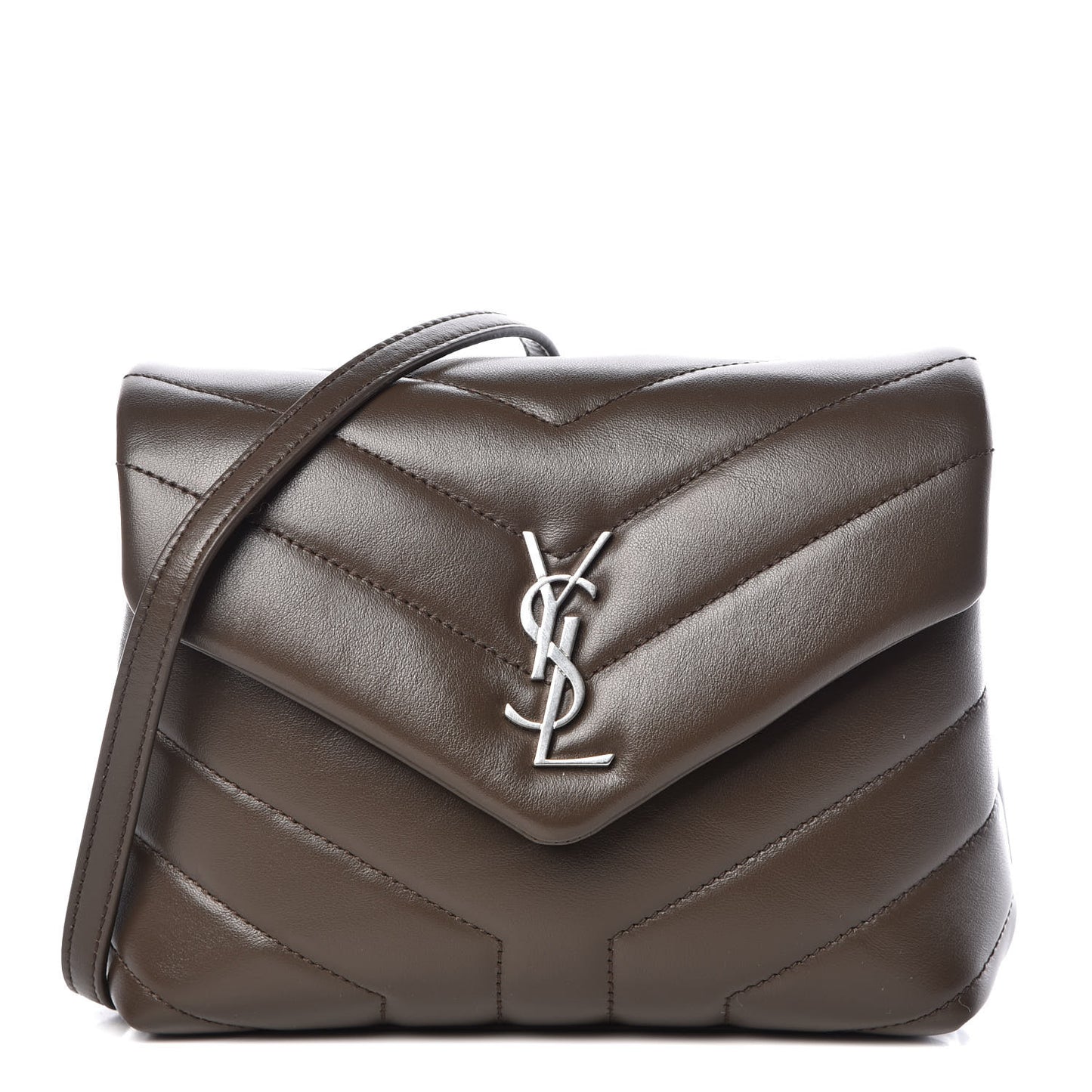 Calfskin Y Quilted Monogram Toy Loulou Crossbody Bag Faggio