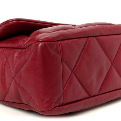 Chanel Lambskin Quilted Large Flap Red 9 of 10