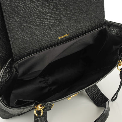 3.1 Phillip Lim 3.1 Textured Calfskin Medium Pashli Satchel Black 5 of 11