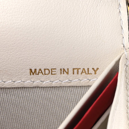 Valentino Garavani Vitello Loveblade Embellished Chain Wallet White 8 of 11