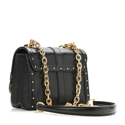 Louis Vuitton Lizard Mini Twist Shoulder Bag Black 4 of 11