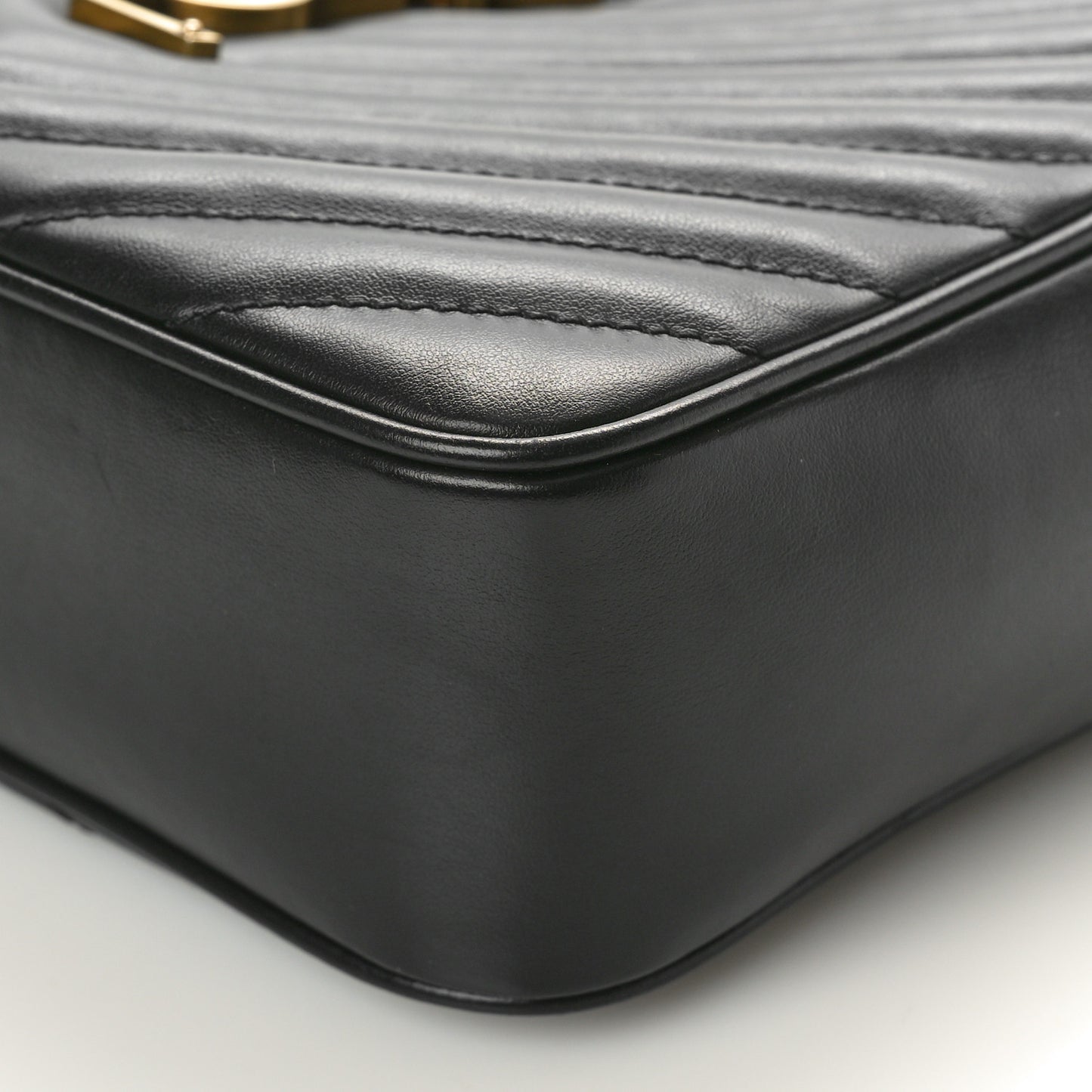 Calfskin Matelasse Monogram Lou Camera Bag Black