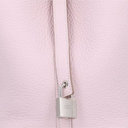 Hermes Taurillon Clemence Picotin Lock 18 PM Mauve Pale 8 of 10