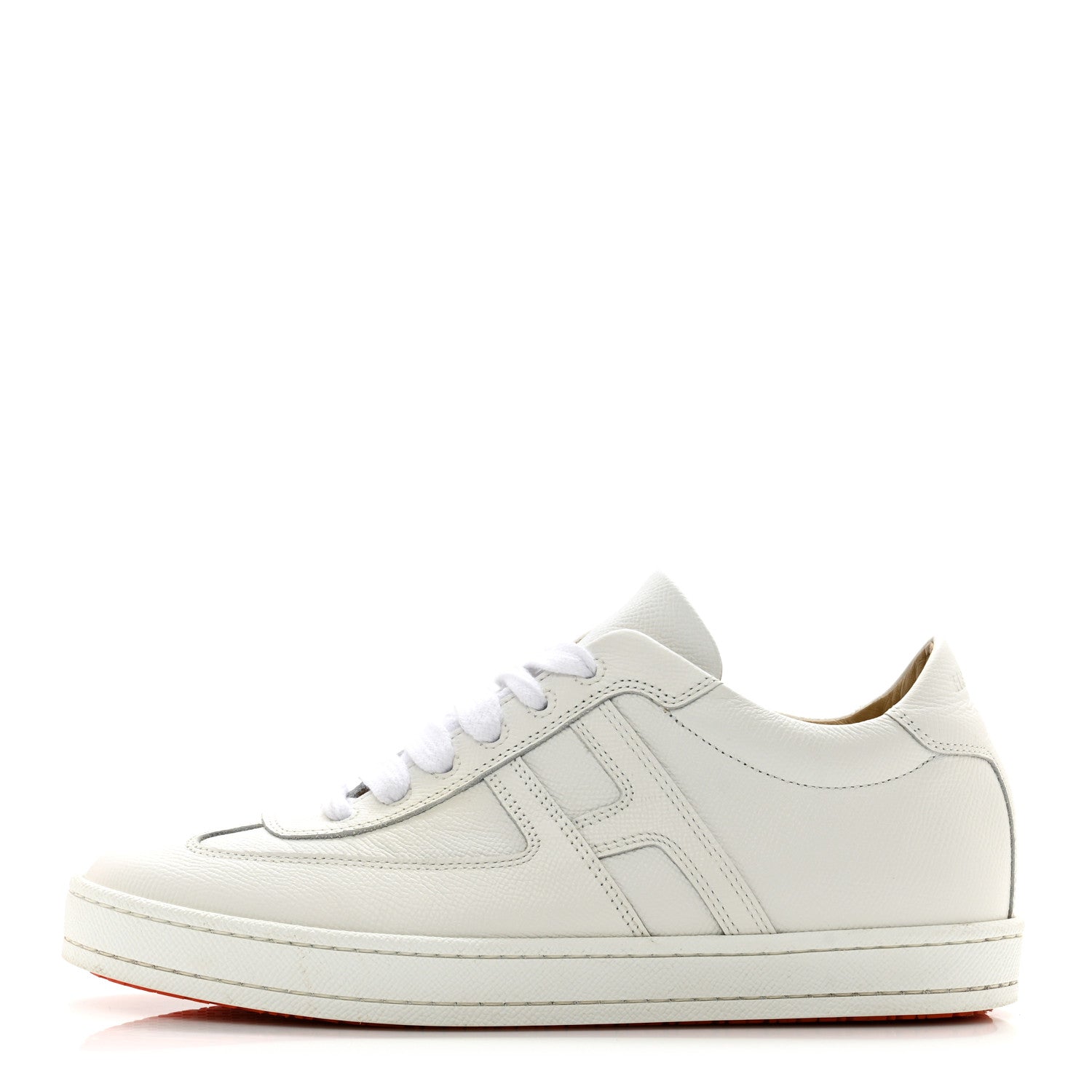 Hermes Epsom Mens Boomerang Sneakers 39 White 1 of 9