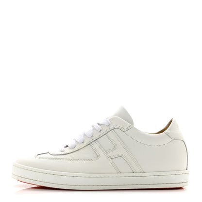 Hermes Epsom Mens Boomerang Sneakers 39 White 1 of 9