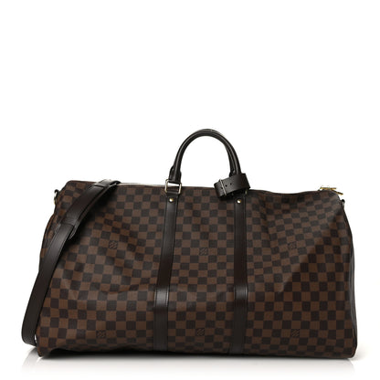 Louis Vuitton Damier Ebene Keepall Bandouliere 55 1 of 10