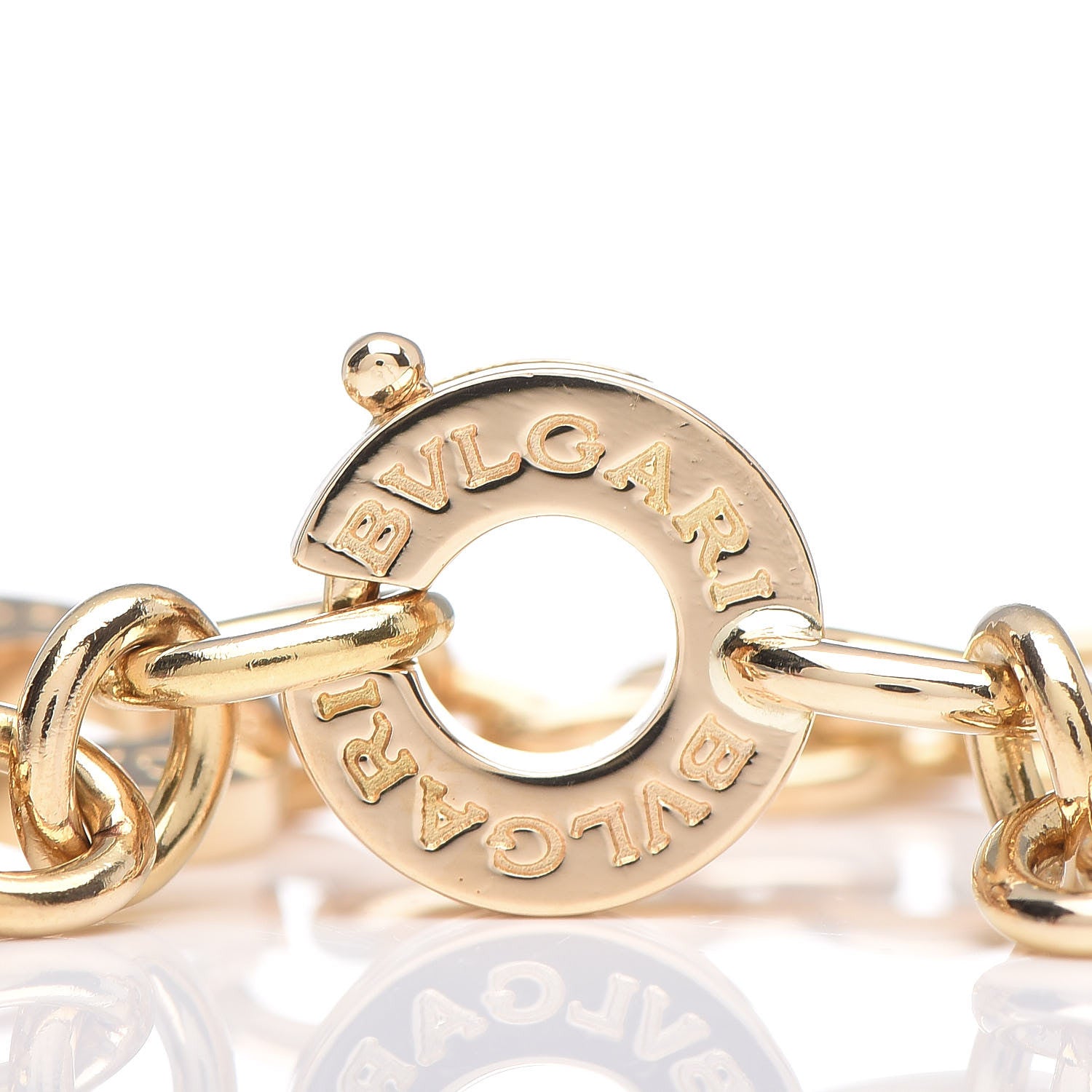 Bulgari 18K Yellow Gold Tondo Sole Charm Bracelet 6 of 6