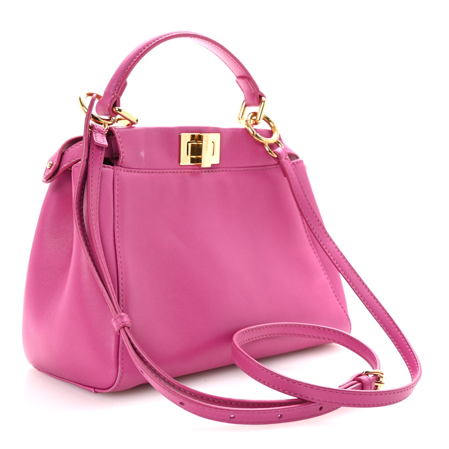 Nappa Mini Peekaboo Iconic Satchel Magenta