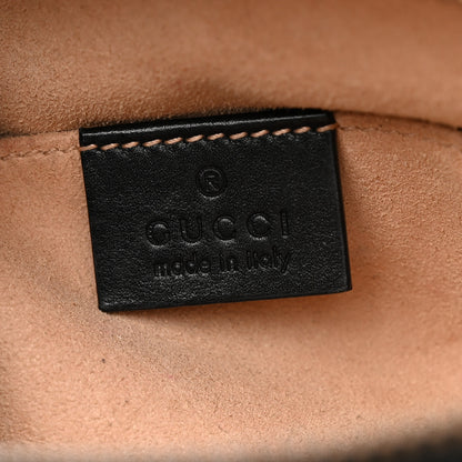 Gucci Calfskin Matelasse GG Marmont Belt Bag 85 34 Black 6 of 13