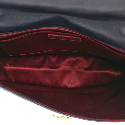 Chanel Lambskin Quilted Large Golden Class Flap Navy 5 of 15