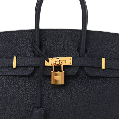 Hermes Togo Birkin 25 Bleu Nuit 8 of 11