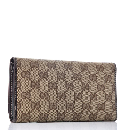 Gucci Monogram New Britt Continental Wallet Dark Brown 3 of 9