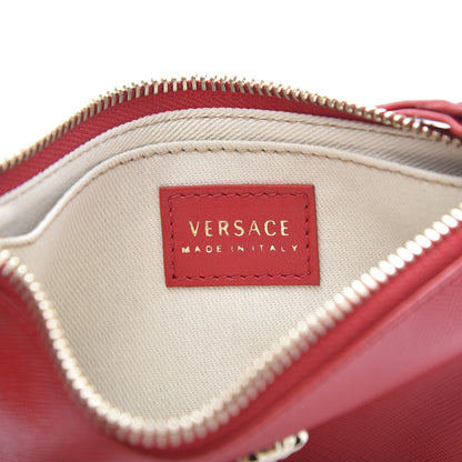 Versace Saffiano Medusa Wrist Pouch Red 6 of 9