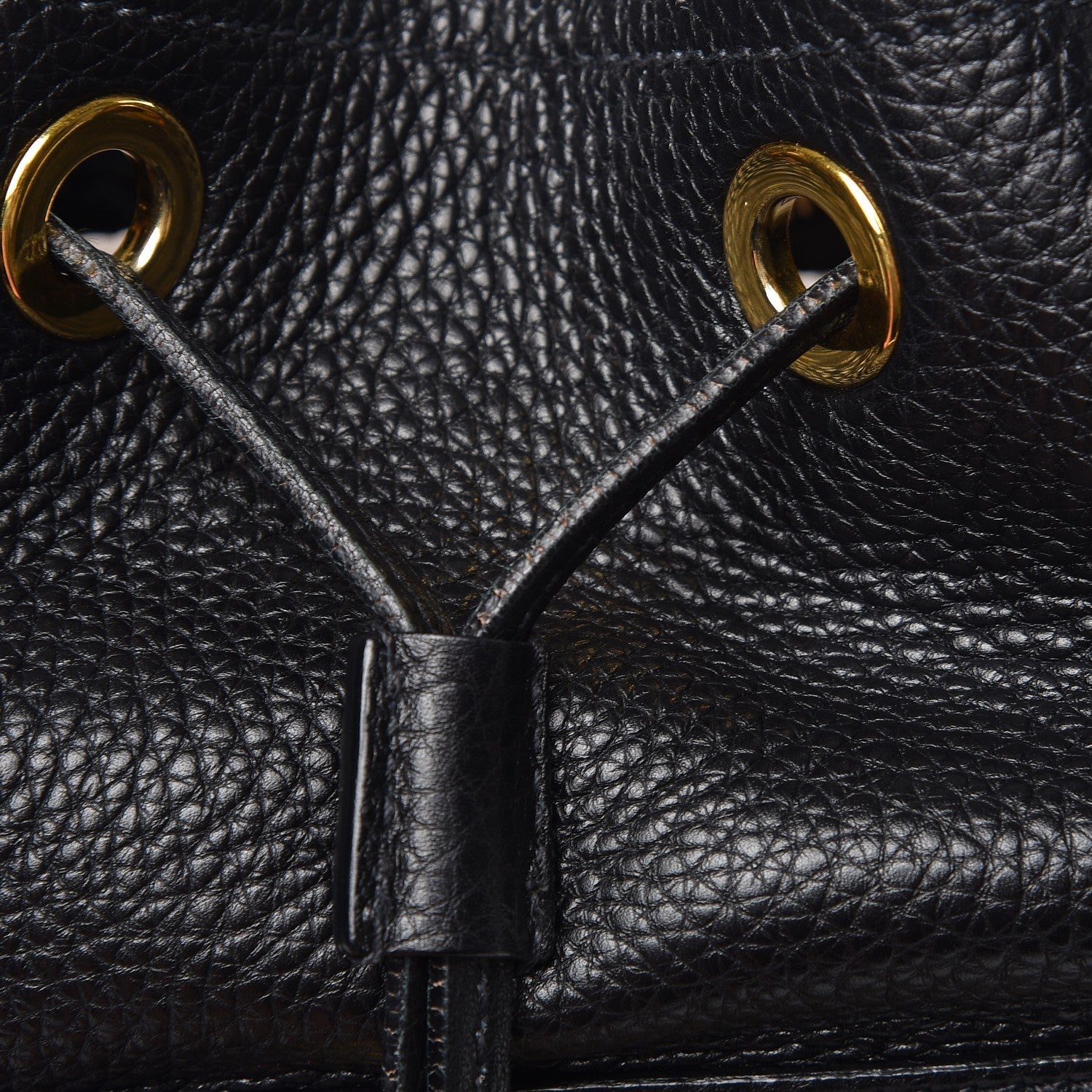 Prada Vitello Daino Drawstring Bucket Nero Black 10 of 10