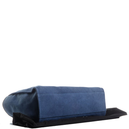 Chanel Canvas Deauville Large Tote Denim Blue 4 of 7