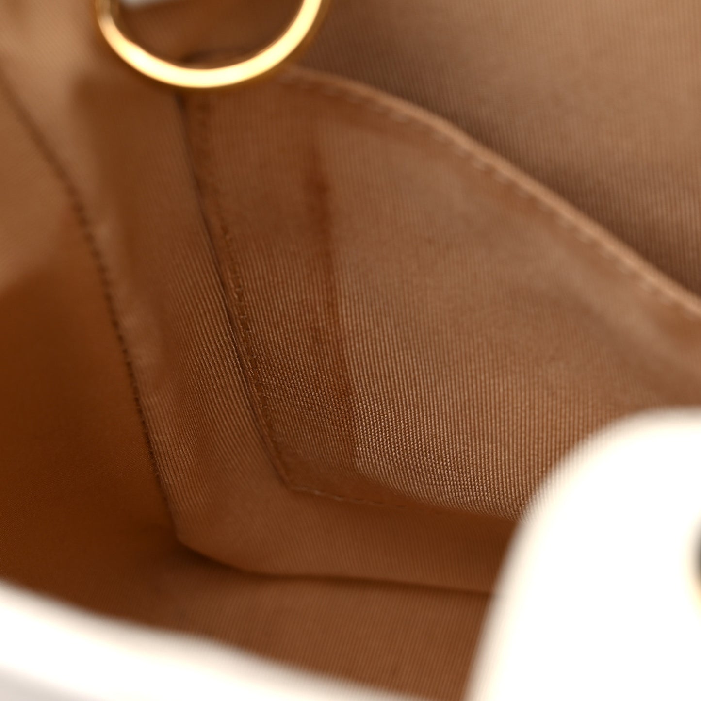 Caviar Quilted Petit Shopping Tote PST White