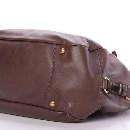 Prada Soft Calfskin Shopping Tote Nocciolo 8 of 10