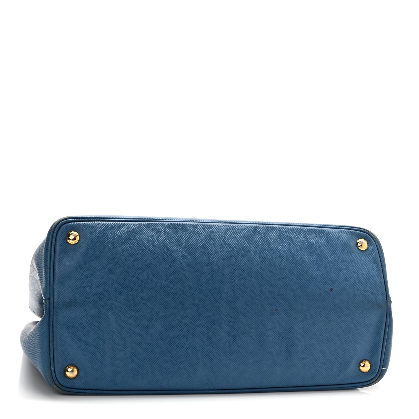 Saffiano Cuir Medium Double Bag Cobalto