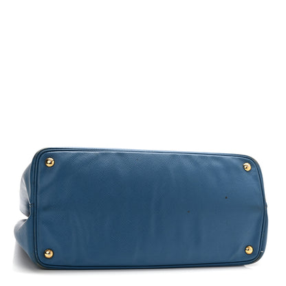 Prada Saffiano Cuir Medium Double Bag Cobalto 3 of 17