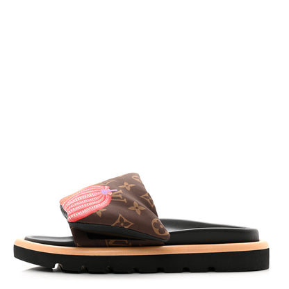 Louis Vuitton LV X YK Nylon Monogram Pumpkins Pool Pillow Comfort Mule 37 Multicolor 1 of 9