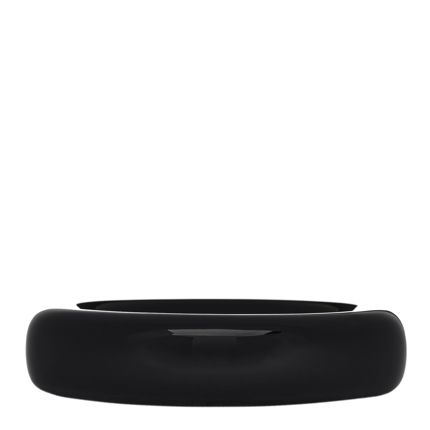 Tiffany Lacquer Hardwood Elsa Peretti Doughnut Bangle Bracelet Black 1 of 4