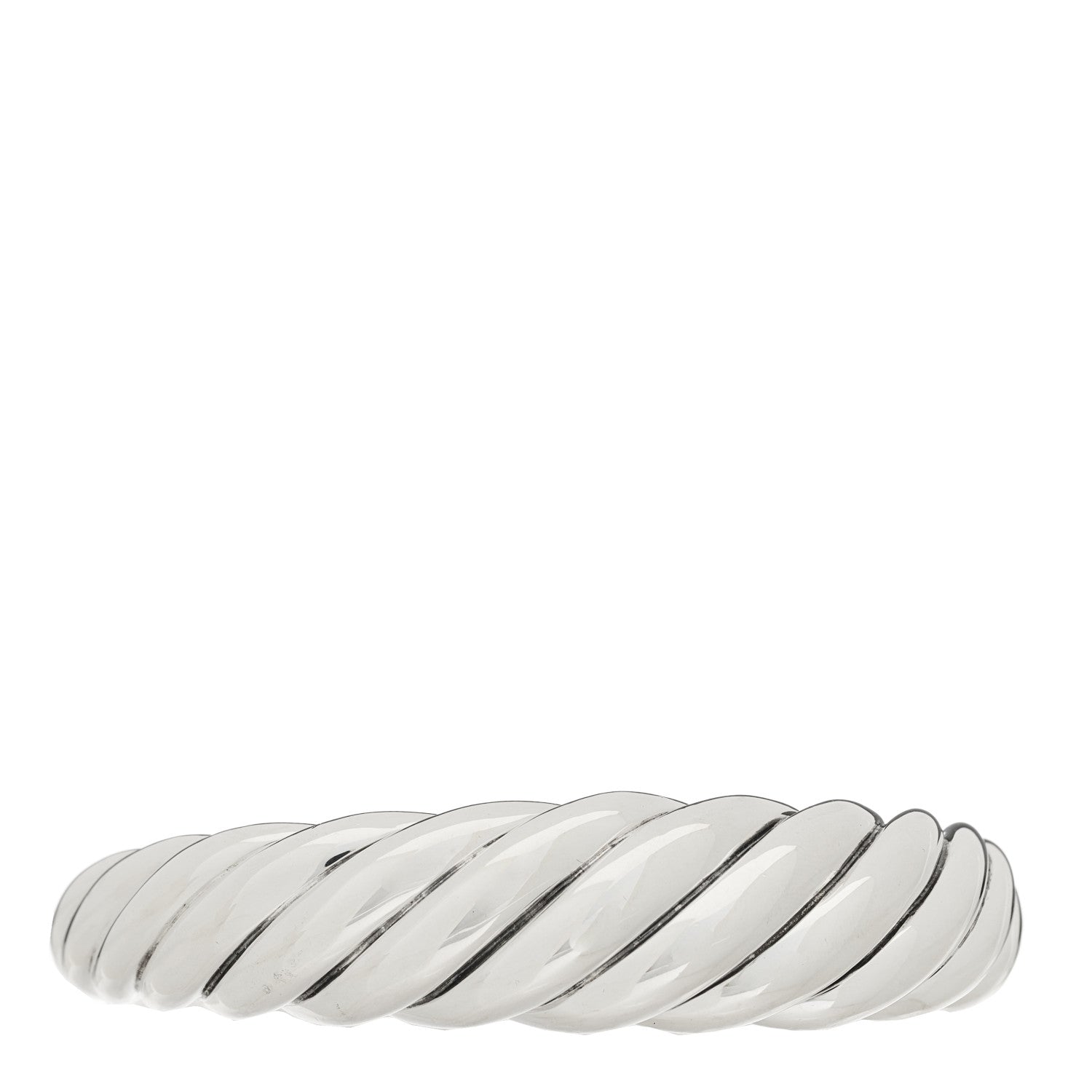 David Yurman Sterling Silver 17mm Pure Form Cable Bracelet 1 of 3