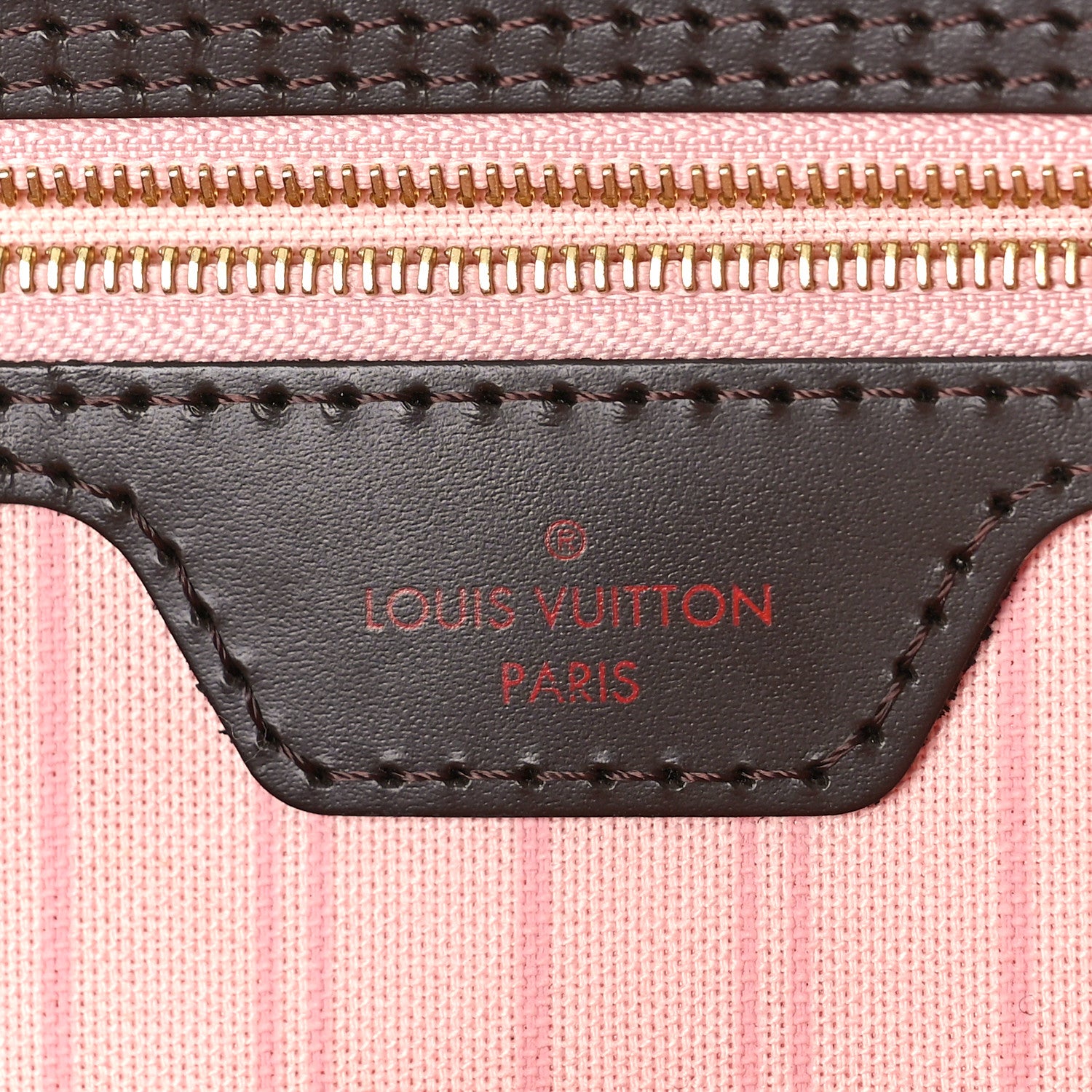 Louis Vuitton Damier Ebene Neo Neverfull MM Rose Ballerine 7 of 9