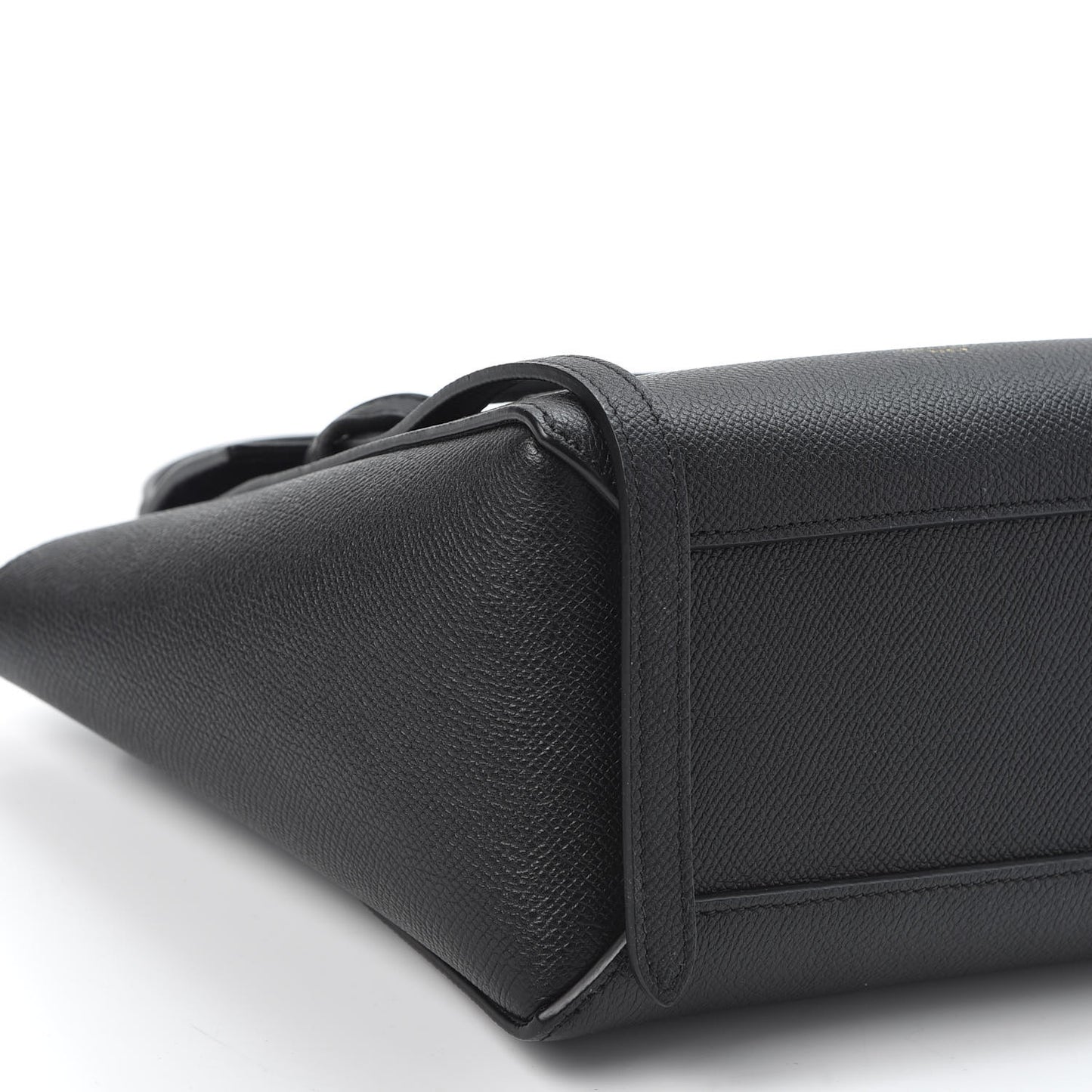 Grained Calfskin Nano Belt Bag Black
