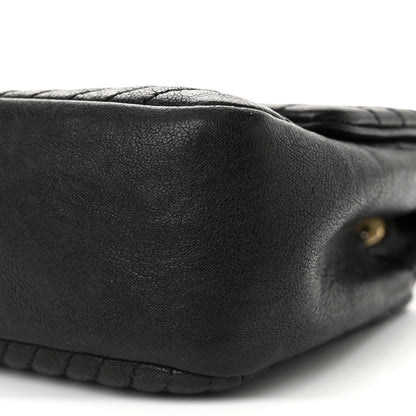 Chanel Calfskin Surpique Chevron Small Flap Black 10 of 10