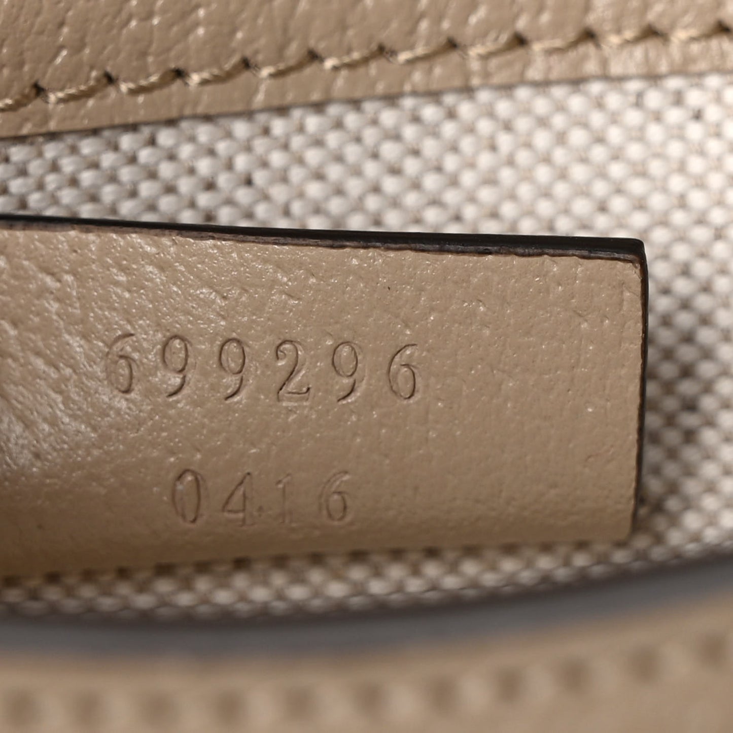 GG Supreme Monogram Textured Dollar Calfskin Mini Horsebit 1955 Shoulder Bag Beige Mystic White Oatmeal