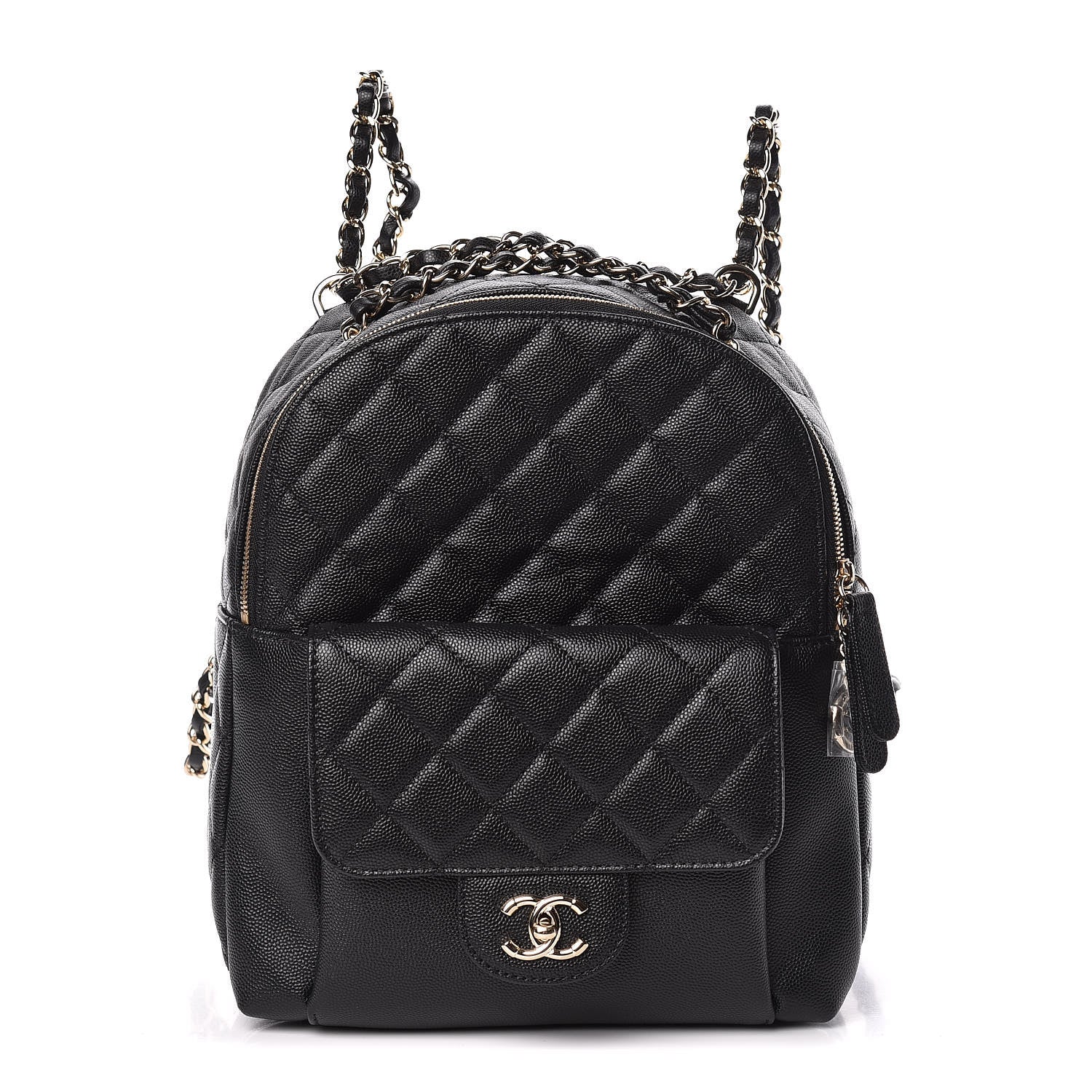 Chanel Caviar Quilted Large CC Day Backpack Black 1 of 10